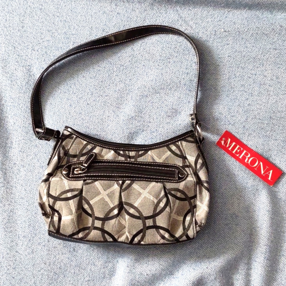 Merona, Purse Shoulder Bag, Black, gray and white. New with tags